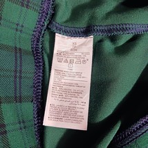 Old Navy STEVIE Print Leggings Stretch Green & Black Plaid Mid-Rise Girls XS image 4