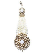Pearls Jhumar passa kundan white pearl jhoomar maang tika For Women - €15,09 EUR