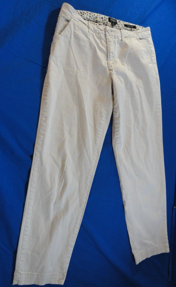 JONES NEW YORK PEGGED WHITE CROPPED CHINO WOMANS VINTAGE MOM JEANS PANTS 8 - $22.17