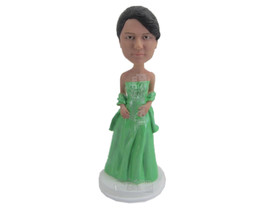 Custom Bobblehead Gorgeous Bridesmaid In Sexy Trendy Strapless Gown - Wedding &amp;  - £71.14 GBP