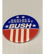 Re-Elect George Bush USA President Election Button Pin Campaign Republic... - $166.80 MXN