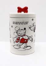 Disney Sketchbook Mickey Mouse Christmas Petcookie Jar 90 Years Anniversary Rare - £29.15 GBP
