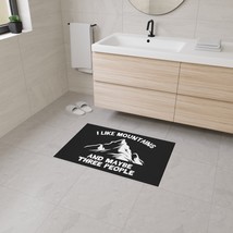 Customizable Non-Slip Floor Mat with I Like Mountains and Maybe Three People Pri - £36.31 GBP+