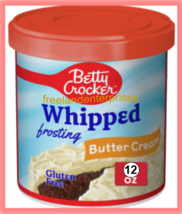 Food Betty Crocker Whipped Frosting Butter Cream ~ 12 oz ~ 1 Container ~ - £9.48 GBP