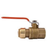 SharkBite 3/4 x 3/4 Inch Ball Valve with FNPT Connector, Push to Connect... - $22.27