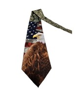 USA Patriotic American Eagle Flag Tie Eagles Wings Statue of Liberty Fla... - £12.46 GBP