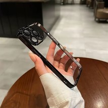 Luxury plating transparent silicone case for iphone 14 11 12 13 pro 14pro max plus mini thumb200