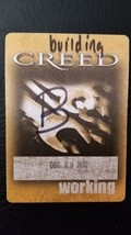 CREED - DEC. 29, 2002 TOUR ROSEMONT, ILLINOIS ORIGINAL CLOTH BACKSTAGE PASS - £10.35 GBP