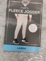 Member's Mark Men's Fleece Jogger Gray Cove Adjustable Rib Waist Size Large - $16.27