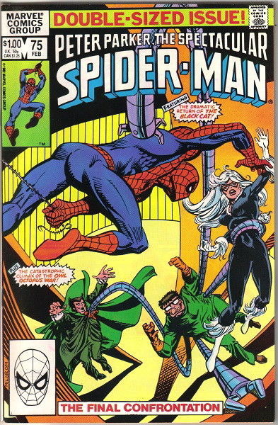 The Spectacular Spider-Man Comic Book #75 Marvel 1983 VERY FINE+ UNREAD - $5.48