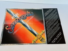 Swordquest Atari Video Game Manual Guide vtg electronics poster ephemera 1983 - £10.86 GBP