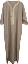 Gandora Kaftan Moroccan beige, Men's gandoura - $79.22