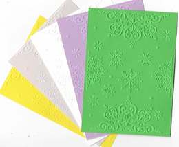 A6 Embossed Paper. 10 Sheets. Snowflakes. Cardmaking Scrapbooking Crafts - $4.42 CAD