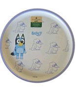 Zak Designs ~ Four (4) Melamine ~ BLUEY ~ 8&quot; Dia. ~ Rimmed Edge Plates ~... - $28.05