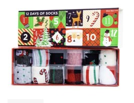 12 days of christmas surprise socks Fits Ladies Size 4-10 (fb) O23 - £39.56 GBP