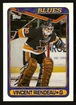 St Louis Blues Vincent Riendeau Rc Rookie Card 1990 Topps Hockey Card # 177 - £0.39 GBP