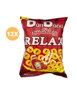 12 Pack chips Dandana Relax Ring Chips Ketchup Flavor 20g ريلاكس شيبس - $41.16 CAD