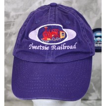 Tweetsie Railroad Steam Locomotive Blowing Rock NC Baseball Cap Purple S... - £9.05 GBP