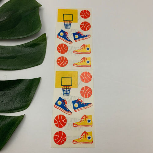 Vintage 90s Frances Meyer Basketball Stickers Hoop Sneakers Balls Converse - £7.72 GBP