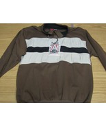 Today&#39;s News Men&#39;s L Brown &quot;Sports International&quot; Button Jacket/Pullover... - $33.93 CAD