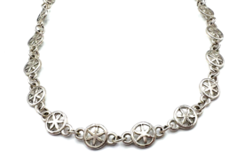 Silver Tone Star Gaze Adjustable Stackable Choker Necklace - £14.01 GBP