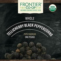 Frontier Co-op Peppercorns, Black Whole, Tellicherry, Certified Organic, Kosh... - £24.98 GBP