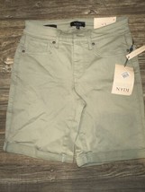 NYDJ High Rise Ella 1” Cuff Jean Shorts. Bamboo In Color. Size 0. NWT. 7 - $29.69