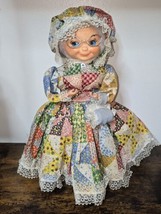 Granny Prairie Doll Smilies Check Eyeglasses Plastic 1970s - $36.91