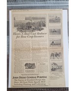 Vintage John Deere Tractor Advertisement 1930 - £16.14 GBP