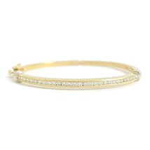 Authenticity Guarantee 
Diamond Channel-Set Bangle Bracelet 14K Yellow Gold, ... - £2,633.38 GBP