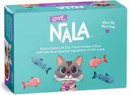 LOVE, NALA - Natural Adult Cat Wet Food - FLAKED Tuna and Salmon in Broth- Grain - £0.78 GBP