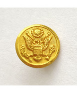Vintage U.S. Army Great Seal Button Gold Tone Waterbury Button Co 16 mm ... - £4.68 GBP