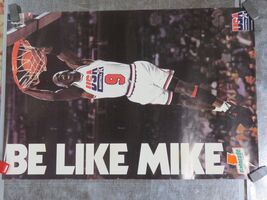 Vintage 1992 Michael Jordan BE LIKE MIKE Gatorade USA Basketball Poster ... - $11.38