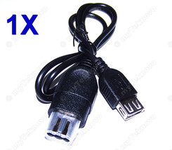1x Xbox Original Microsoft Controller to USB Female Adapter Data File Transfer - £4.89 GBP