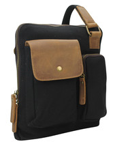 Vagarant Traveler Vintage Cotton Canvas Shoulder Bag CS08.BLK - £38.36 GBP