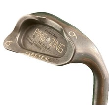 Ping Zing 6 Iron Silver Dot 4* Upright RH Men&#39;s JZ Stiff Steel 37.5&quot; Great Grip - $44.95