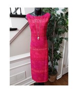 Worthington Skirt &amp; Top Set Womens 14 Pink Embossed Floral Sleeveless Bo... - $54.34 CAD