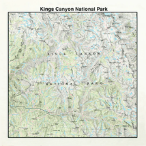 Printed Image Kings Canyon NP Topo Bandanna - £7.34 GBP