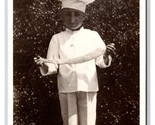 RPPC Little Person Prince Dickey Chef Outfit 28 Inches 15 Pounds UNP Pos... - $15.79
