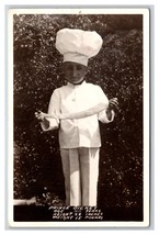 RPPC Little Person Prince Dickey Chef Outfit 28 Inches 15 Pounds UNP Pos... - £12.65 GBP