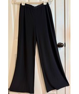 Natori Black Pants Elegant Flowing Smooth as Silk Size L - $728.58 MXN