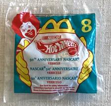 1998 Hot Wheels McDonalds Happy Meal Gold NASCAR #8 50th Anniversary NAS... - $11.95