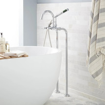 Signature Hardware 286365 Sebastian 31-1/2&quot; Floor Mounted Tub Filler wit... - £530.97 GBP