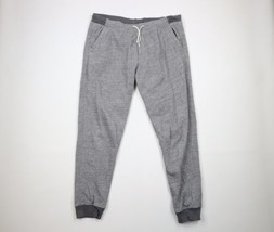 J Crew Knit Goods Mens Large Tall Blank Cuffed Knit Sweatpants Joggers Gray - £34.87 GBP