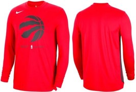 Nike NBA Authentics Toronto Raptors Warm Up Dri-Fit Men&#39;s Shirt Red Large NWT - $28.80