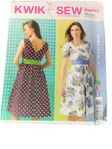 Kwik Sew K4001 Dress Pattern Sewing Size XS Small Medium Large XLarge uncut 2013 - £9.34 GBP