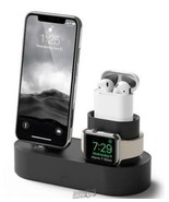 3-in-1 Apple Watch iPhone Airpods Charging Organizing Stand Black 6.8x2.... - $541.50 MXN