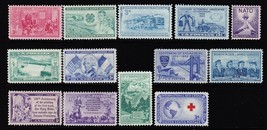 1952 Year Set of 13 Commemorative Stamps Mint NH - Stuart Katz - £4.39 GBP