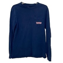 Vineyard Vines T-Shirt  Mens Small Blue Long Sleeve Christmas Lights Garland - £10.22 GBP