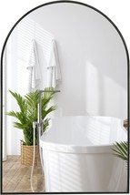 Black Wall Mirror For Bathroom, Entryway Hall, Living Room, And Bedroom - - £58.19 GBP
